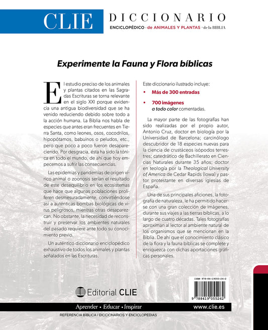 Diccionario enciclopédico de animales y plantas de la Biblia