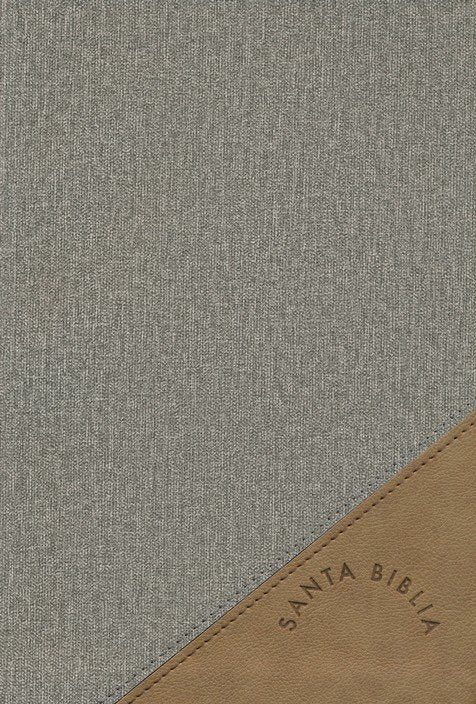 Biblia letra grande manual/RV1960 gris y marrón