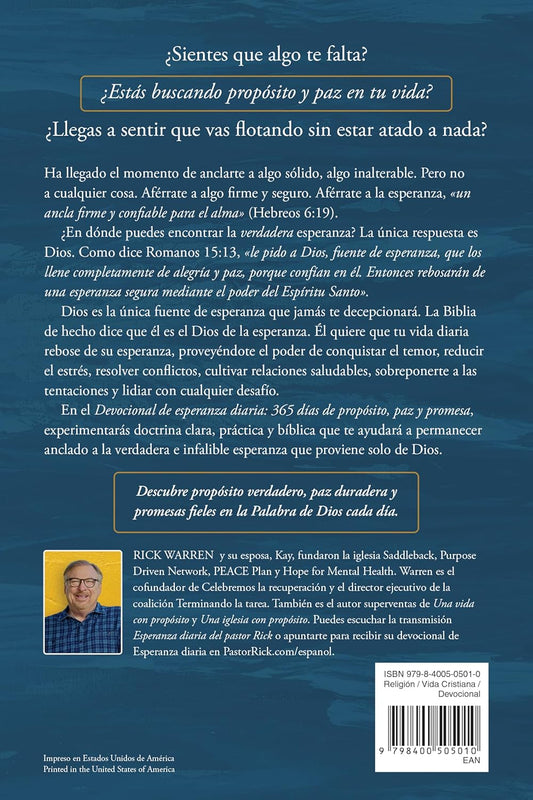 Devocional de esperanza diaria / Rick Warren