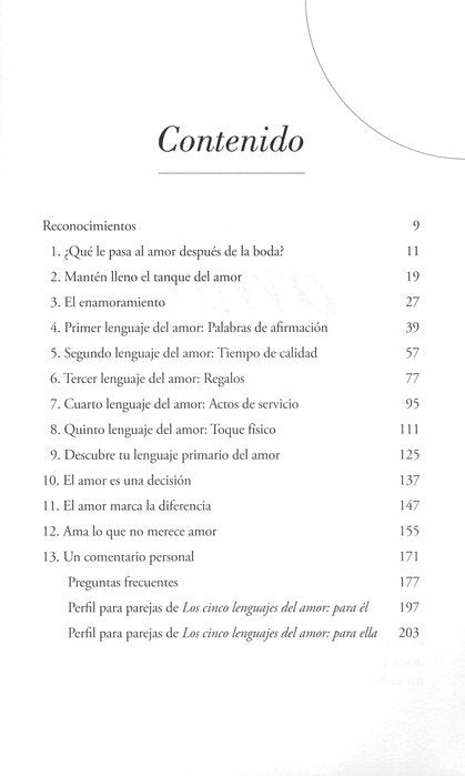 Los cinco lenguajes del amor / Gary Chapman