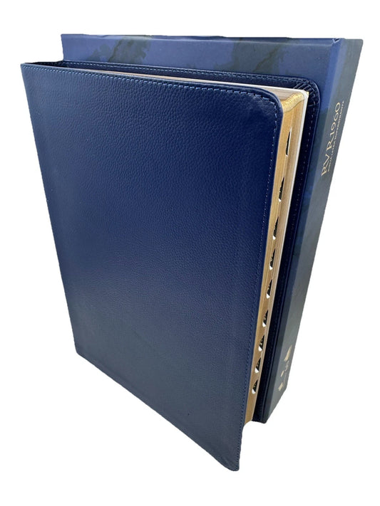 Biblia colección selecta letra super gigante RVR60 – Azul – Índice