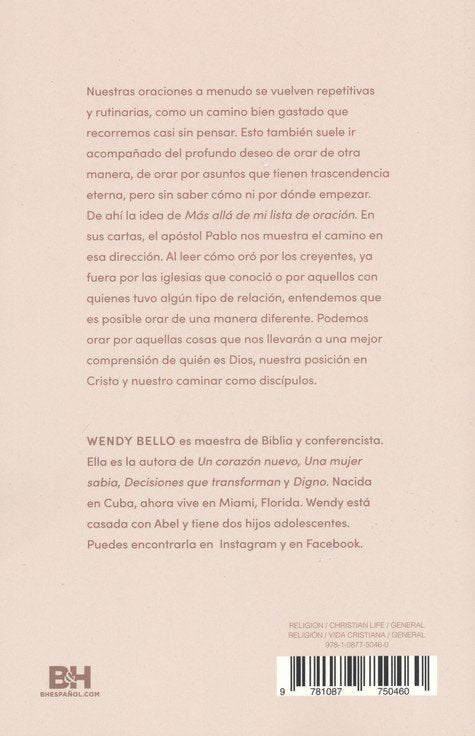 Mas allá de mi lista de oración/ Wendy Bello