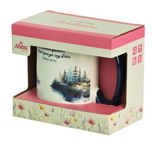Taza de 16 onzas, Colección Confianza - “Quédense quietos y sepan que yo soy Dios"