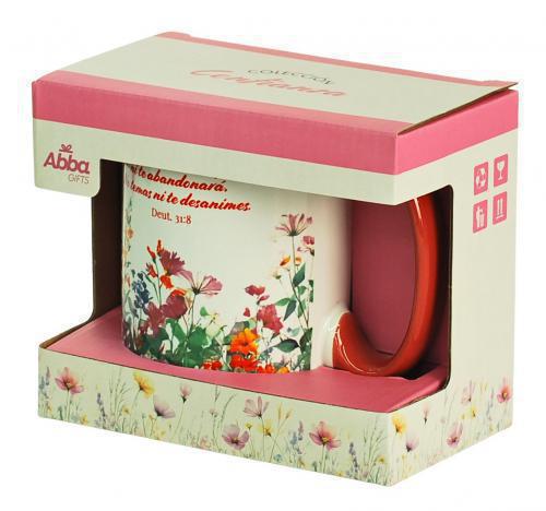 Taza de 16 onzas, Colección Confianza - “El Señor nunca te dejará ni te abandona"