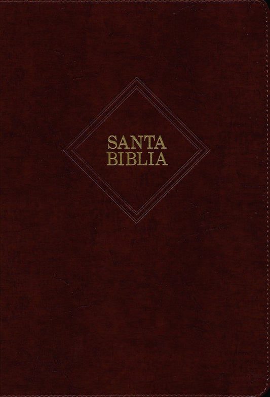 Biblia de letra gigante color café con indice