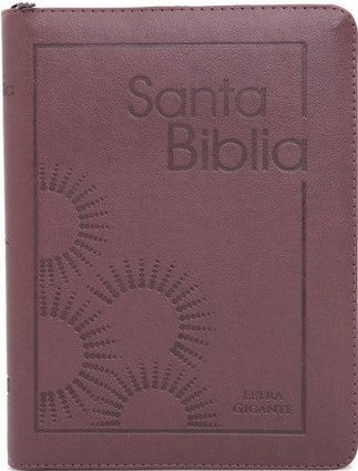 Biblia Letra Gigante / Imitación Piel  Vino / Cierre E indice / RV1960