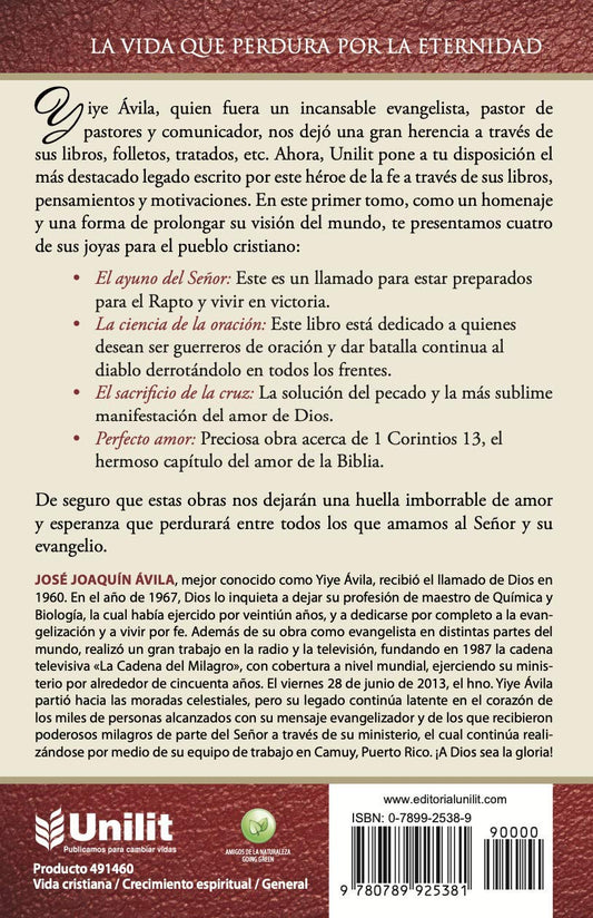 Fundamento de la Vida cristiana tomo 1 / Yiye Ávila
