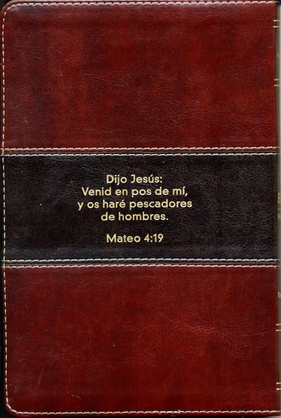 Biblia del Pescador Caoba Símil Piel / RV1960