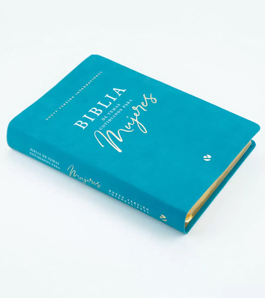 Biblia de temas cotidianos para mujeres NVI 2022 – Turquesa – Imitación Piel