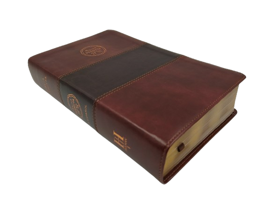 Biblia Peshitta, Caoba Duotono Simil Piel: Revisada y Aumentada .