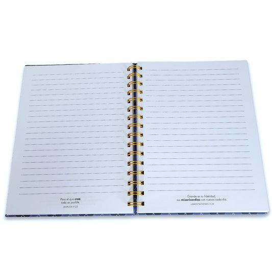 Libreta Espiral con Elástico: Siervo fiel - 2 Crónicas 15:7, tapa dura
