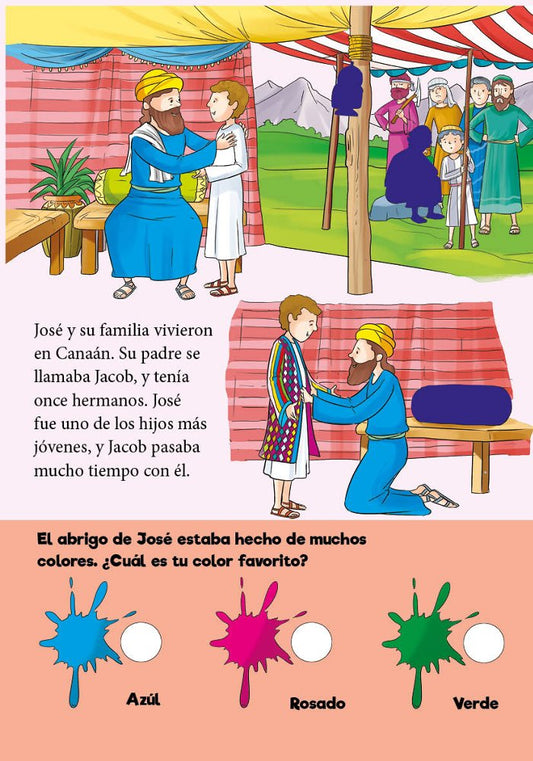 Libro de pegatinas, José el soñador