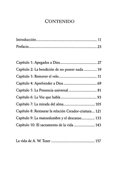 En la búsqueda de Dios / A. W. Tozer