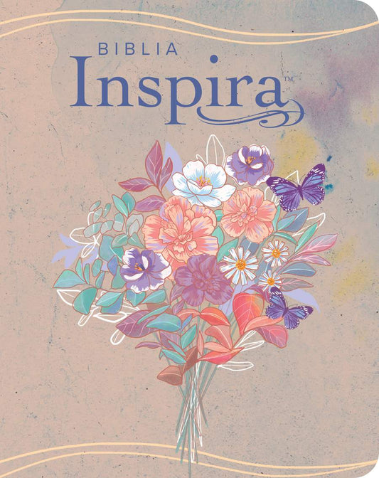 Biblia Inspira con Filament NTV –Acuarela Rosal / Letra mediana