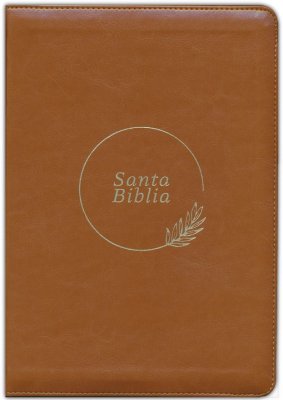 Biblia de referencia ultrafina letra grande RVR60 – Café – Zipper