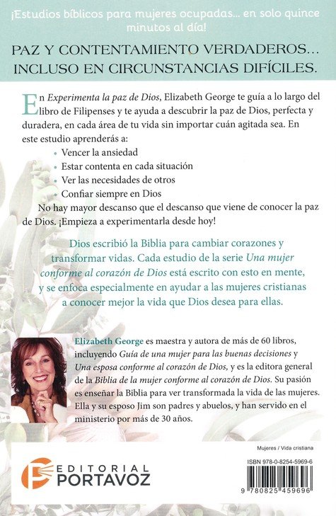 Experimenta la paz de Dios: Filipenses/ Elizabeth George