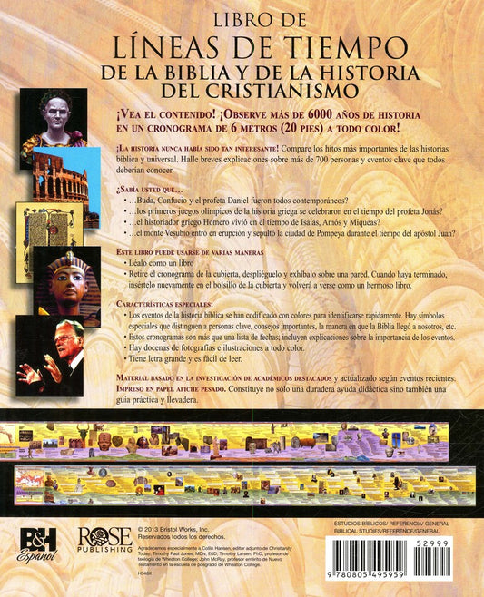 Líneas de tiempo de la Biblia y de la historia del cristianismo / Rose Publishin