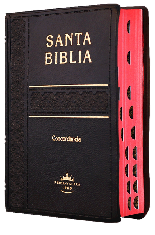 Biblia bolsillo letra grande RVR60 – Negra – Índice