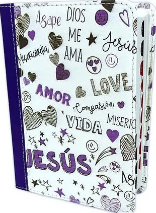 Biblia de bolsillo letra mediana RV1960 / Lila con índice