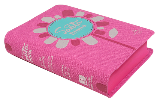 Biblia chica flor / Rosa / RV1960