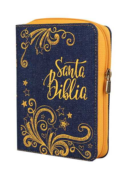 Biblia Compacta Estrella fugaz / Azul y amarillo – Cierre / RV1960