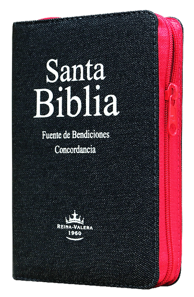 Biblia Compacta Fuente De Bendiciones /Jean Cierre e indice Rosa/ RV1960