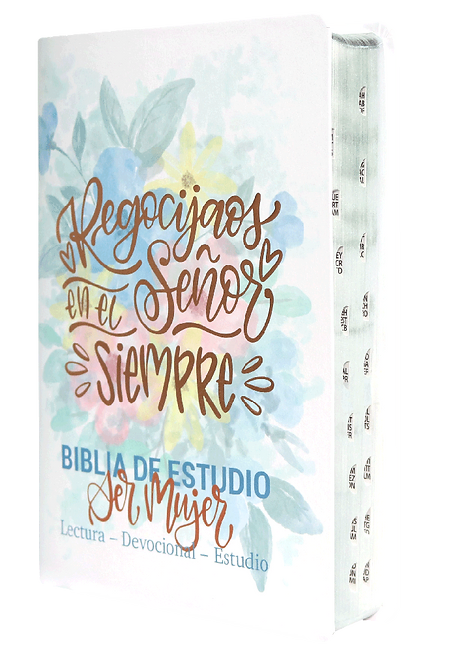 Biblia de estudio Ser Mujer letra grande RVR60 – Blanca – Índice