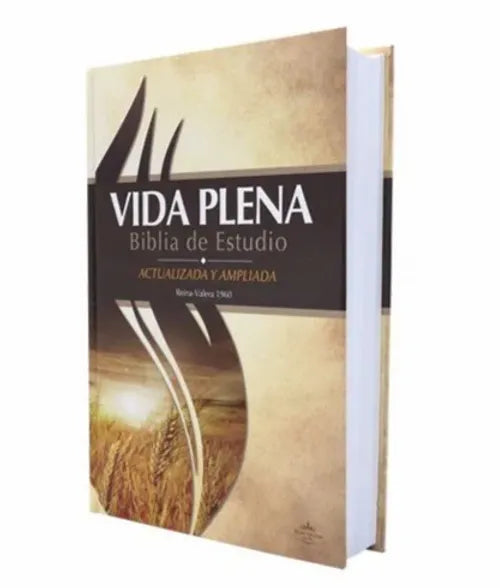 Biblia de estudio Vida Plena tapa dura / RV1960 /Actualizada y Ampliada