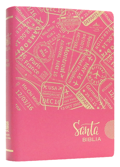 Biblia chica troquelada / Rosa / RV1960