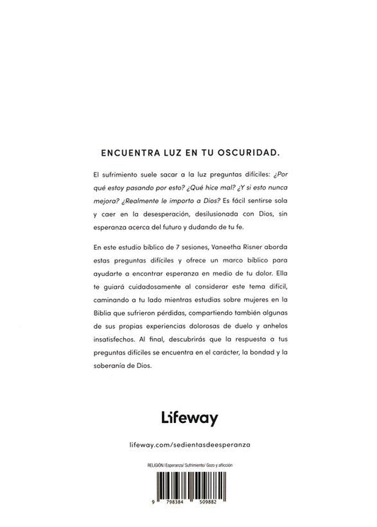 Sedientas de esperanza/ Vaneetha Risner