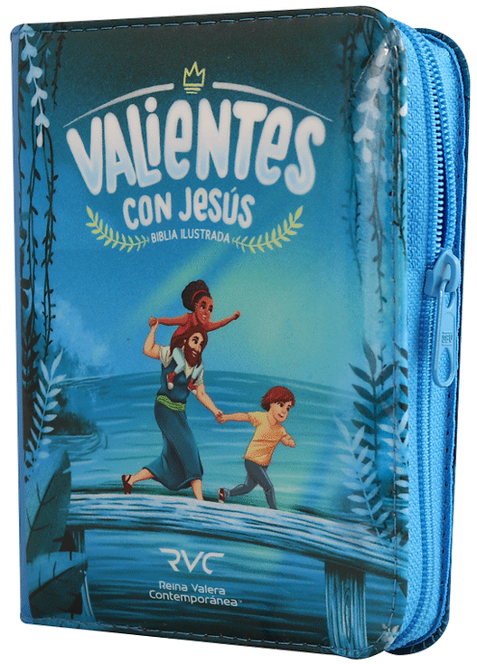 Biblia Bolsillo Valientes con Jesús / Azul / RVC