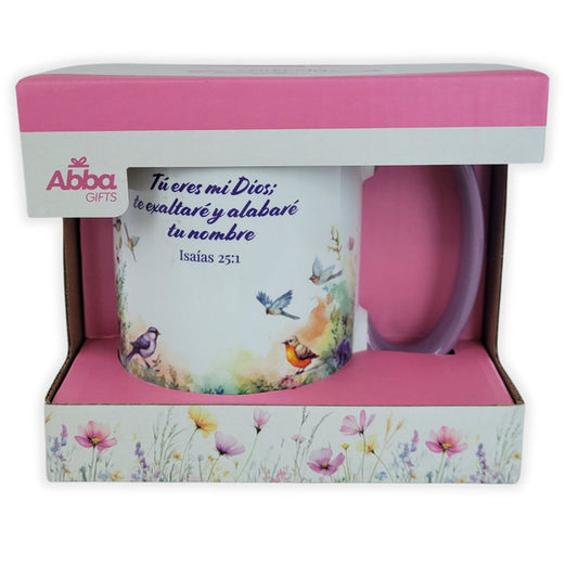 Taza 17 oz "Tú eres mi Dios; te exaltaré y alabaré tu nombre" - Colección Confianza