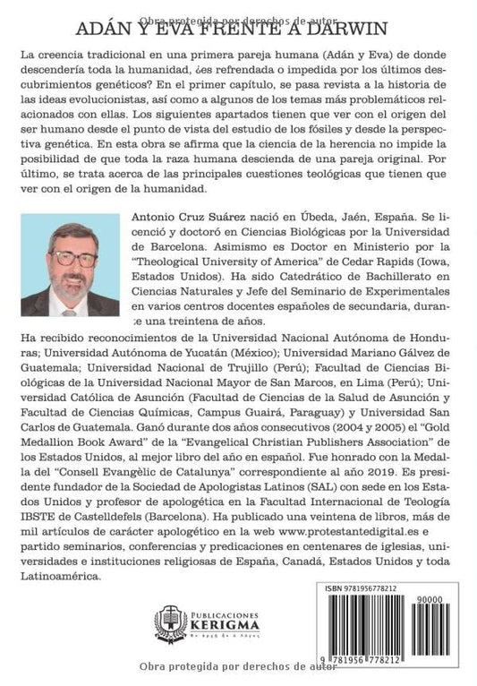 Adán y Eva Frente A Darwin/ Antonio Cruz/ ‎ Publicaciones Kerigma