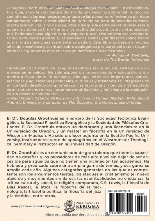 Manual de apologética/ Douglas Groothuis