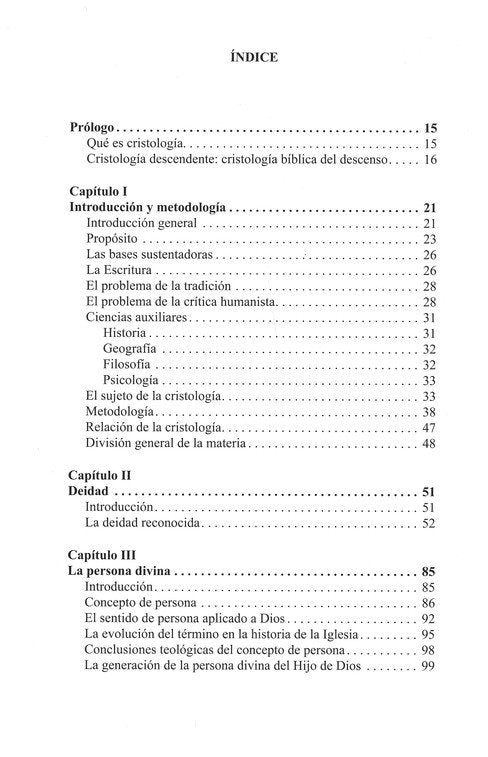 CRISTOLOGIA: DOCTRINA DE LA PERSONA Y OBRA DE JESUCRISTO / Samuel Pérez Millos