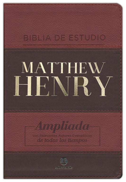 Biblia de estudio Mathew Henry con índice