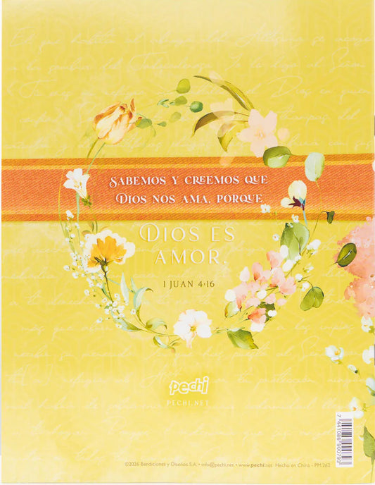 Planificador Pechi 2026 – Amor amarillo