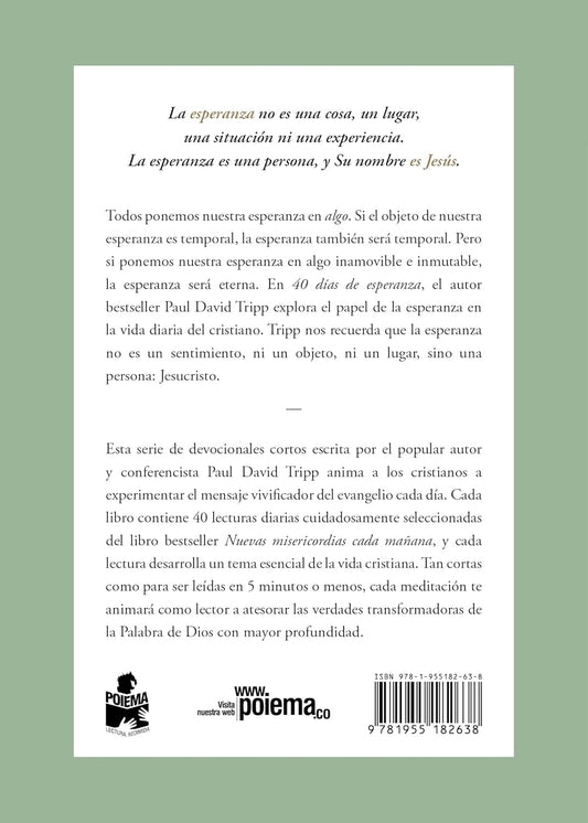 40 días de esperanza/ Paul David Tripp/ Poima