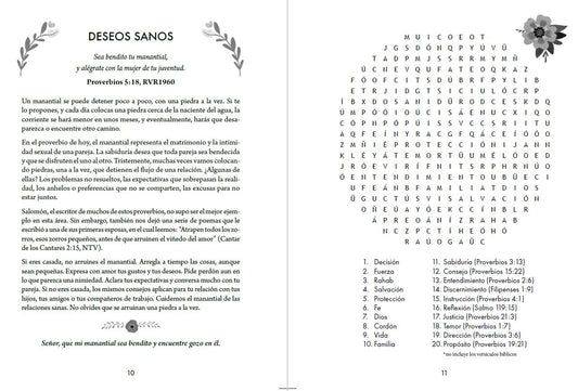 100 devocionales para mujeres: Con sopas de letras – Letra grande/ Origen