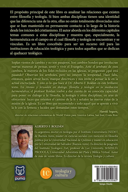 Atenas Y Jerusalén En Dialogo/ Alberto F. Roldan/ Ediciones Puma