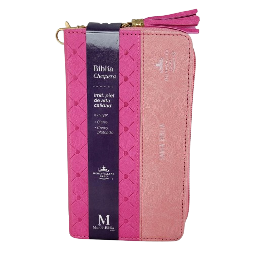 Biblia chequera RVR60 – Horizonte fucsia rosa – Cierre