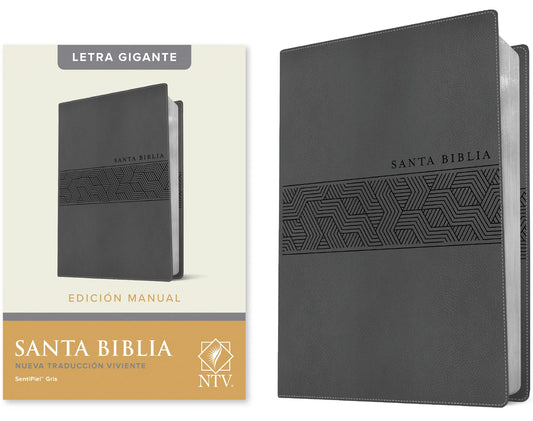 Biblia manual letra gigante NTV – Gris