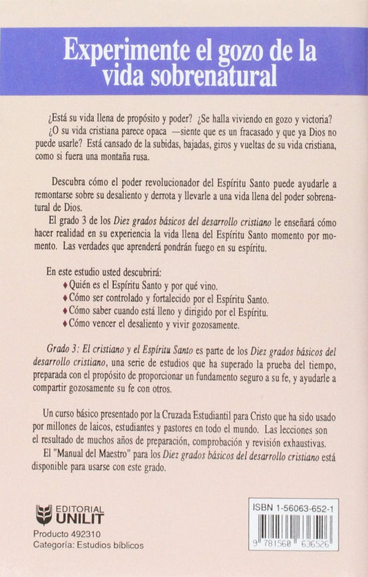 El Cristiano y El Espíritu Santo Grado 3/ Bright Bill/ Unilit