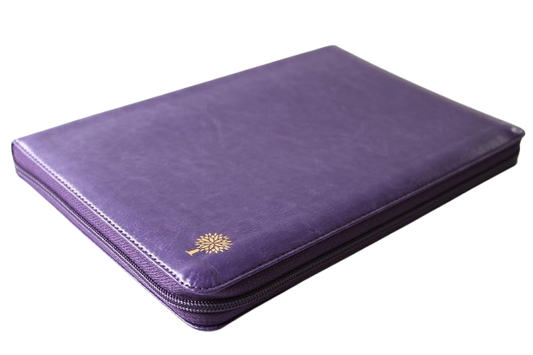 Biblia Letra Grande / Símil Piel Morado con Cremallera / RV1960