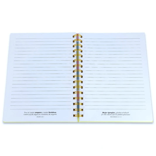 Libreta Espiral con Elástico: Confía en el Señor - Proverbios 3:5, tapa dura