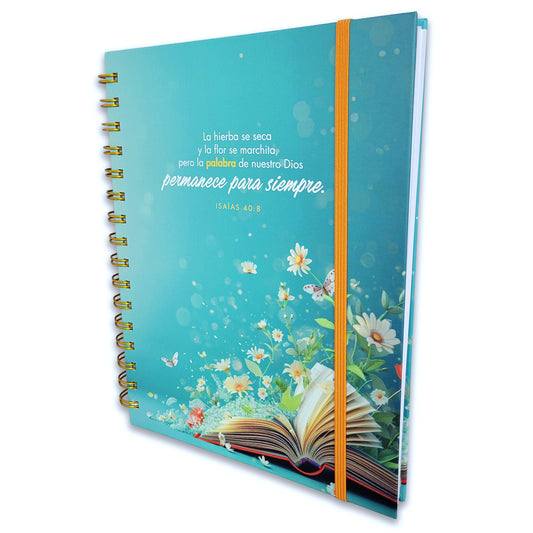 Libreta Espiral con Elástico: La Palabra de nuestro Señor - Proverbios 31:10, tapa dura