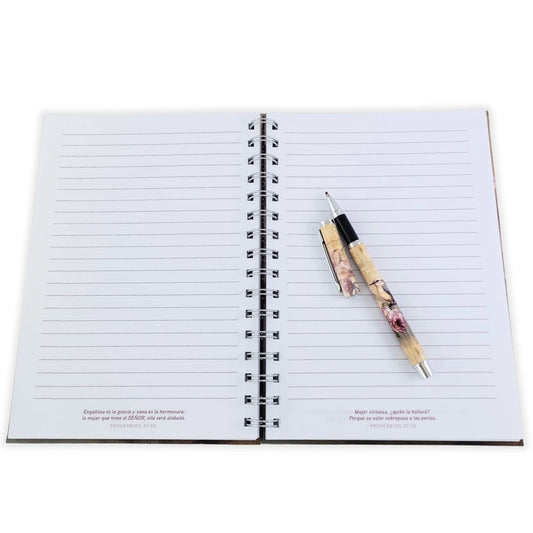 Libreta con Bolígrafo: Confía en el Señor - Proverbios 3:5-6