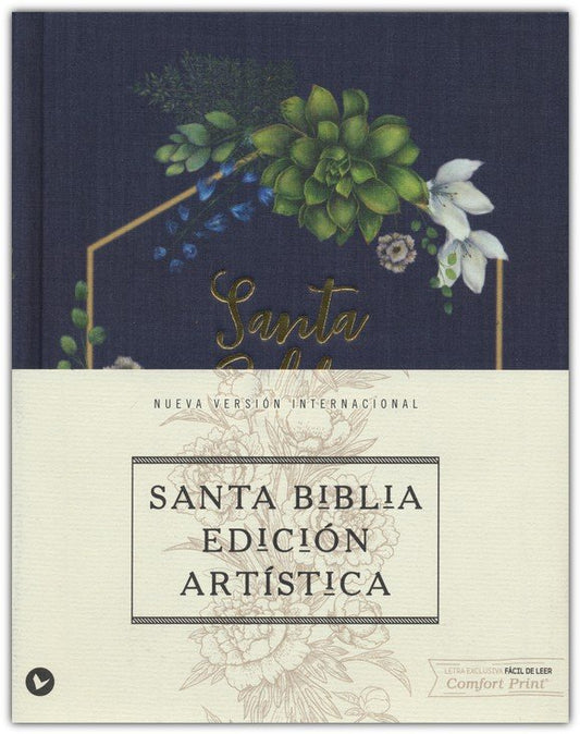 Biblia edición artística NVI – Azul marino