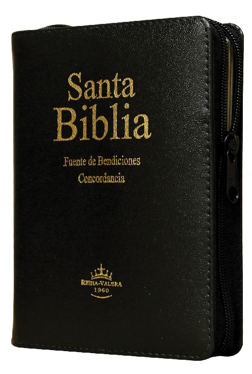 Biblia Chica compacta / Rvr1960 / Imitación Piel Negro Cierre Índice