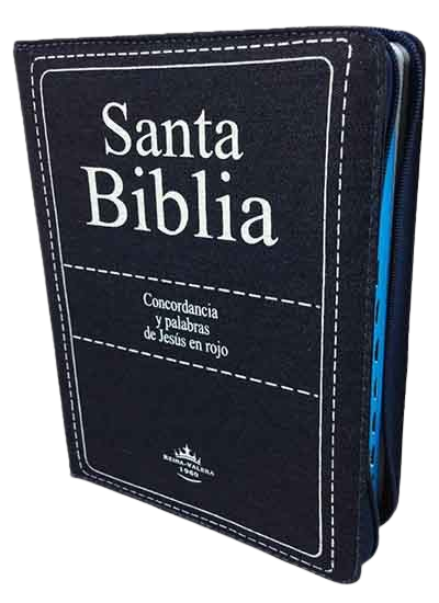 Biblia letra gigante jean azul RVR60 – Cierre